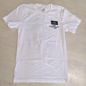 Vans Checkerboard Day unisex white T-Shirt skateboard size US S